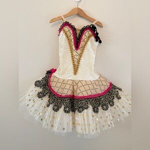 Ballet Costume with Black and Gold Accents - Girls size 14
